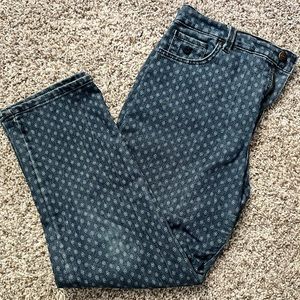 Vintage patterned Gloria Vanderbilt jeans